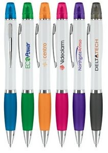 The Duo Style Ballpoint Pen With Highlighter Tip